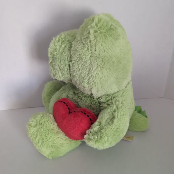 MTY International Green Alligator Plush Red Heart Stuffed Animal Gator - Picture 3 of 12
